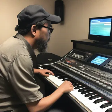 The producer hired a professional to block out the songs for the upcoming cinema production.