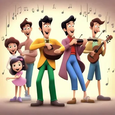 The team of animators meticulously blocked out the songs to create a seamless flow in the cartoon musical.