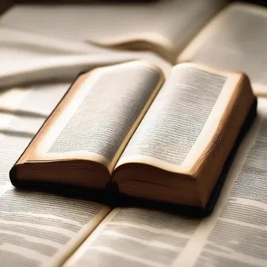 The religious scripture blocks out the important teachings of the faith.