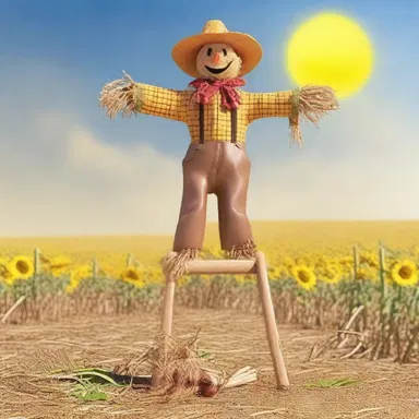 Why did the scarecrow bring a ladder? Because he wanted to block out the sun and get a tan!