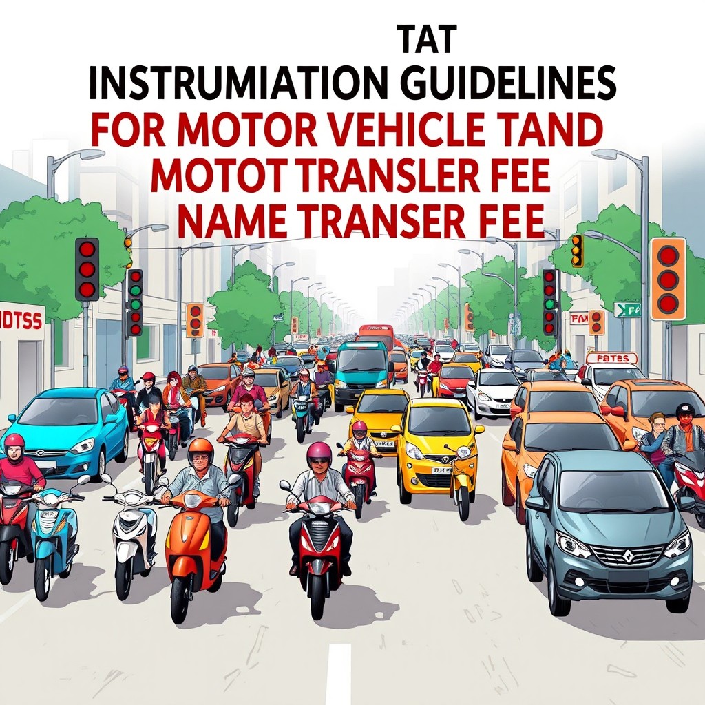 Outer cover design for a book titled 'INSTRUMENTATION GUIDELINES FOR MOTOR VEHICLE TAX AND MOTOR VEHICLE NAME TRANSFER FEE'