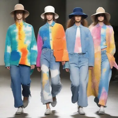 The fashion designer decided to incorporate old-hat trends such as bell-bottom jeans and tie-dye shirts into their latest collection.