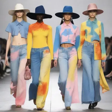 The fashion designer decided to incorporate old-hat trends such as bell-bottom jeans and tie-dye shirts into their latest collection.