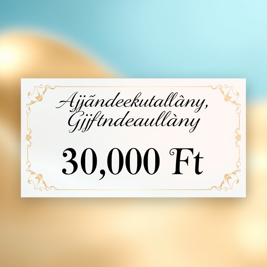 An elegant and visually appealing gift voucher design for sneci