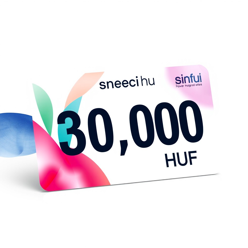 A pristine gift card design for sneci
