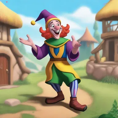 In the magical land of Zerithia, a goof named Jester entertained the villagers with his silly antics and hilarious jokes.