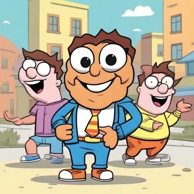 In the popular cartoon show, 'The Silly Squad', the main character is a goof called Gigglez who constantly makes everyone laugh with his absurd behavior.