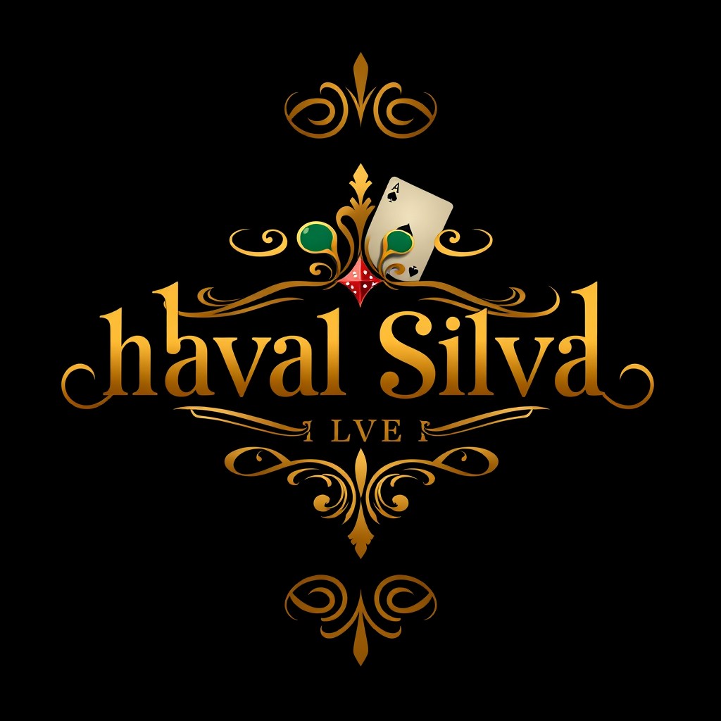 An elegant visual identity design for a casino logo named 'haval silva'