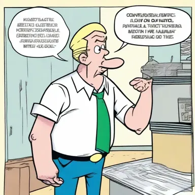 In the comic book series, the main character often goofs and creates humorous situations with his silly mistakes.