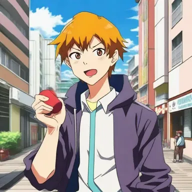 In the anime series, the clumsy protagonist constantly goofs, causing chaos and comedic moments in each episode.