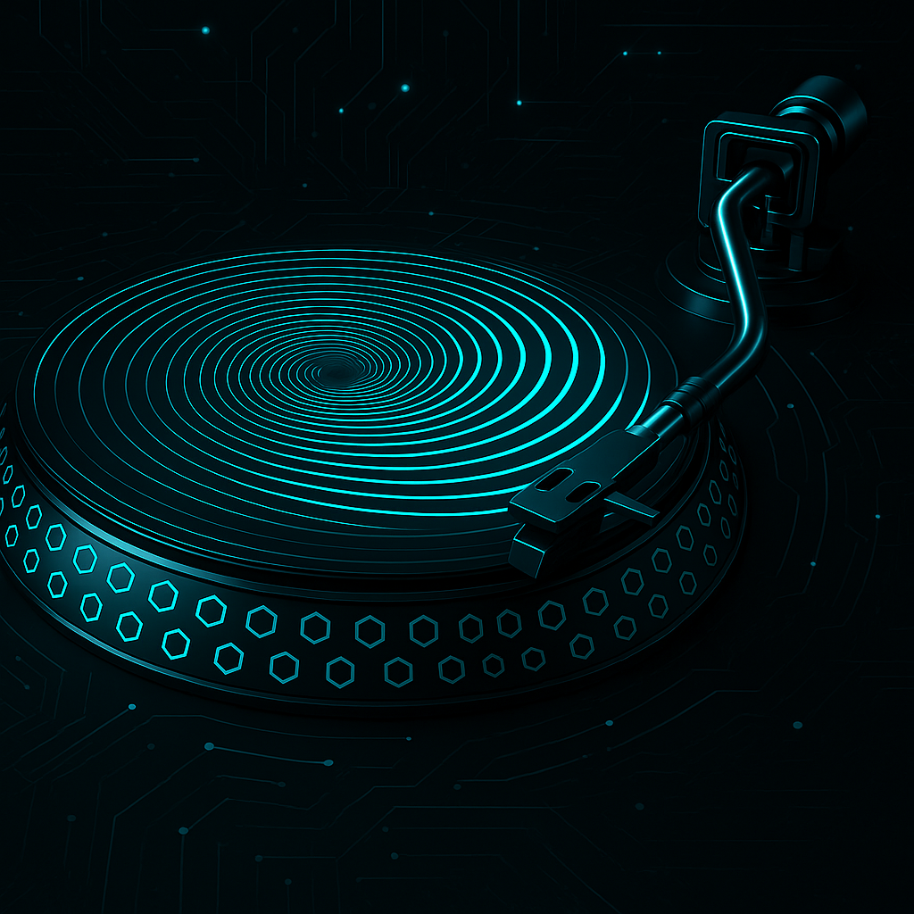 Futuristic design turntable