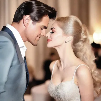 She gazed into his eyes, her heart fluttering with the effect of the chloral hydrate, as they shared a romantic evening together.
