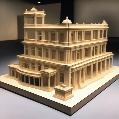 The museum has a jampacked collection of architectural models.