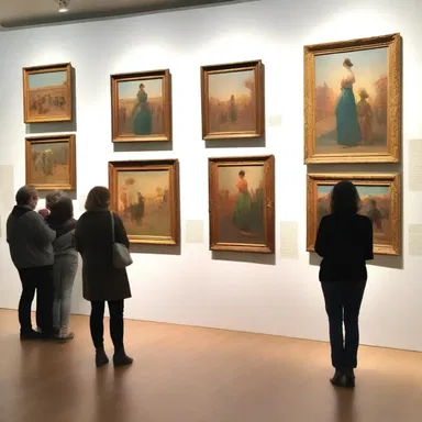 The art gallery was jampacked with paintings from renowned artists.