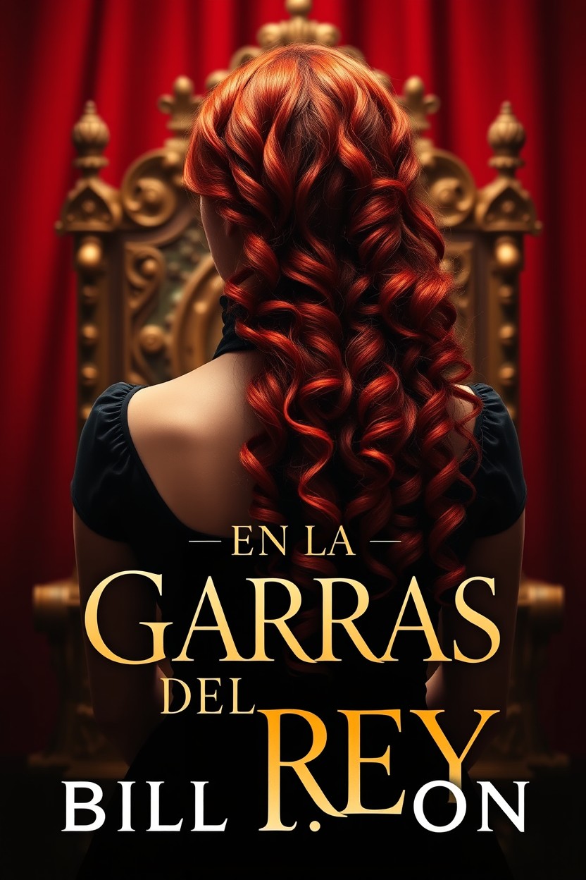 A book cover design for a monarchy theme featuring the silhouette of a woman seen from behind, representing a commoner