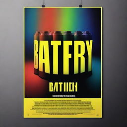 A high-quality digital art poster for the movie 'Battery'