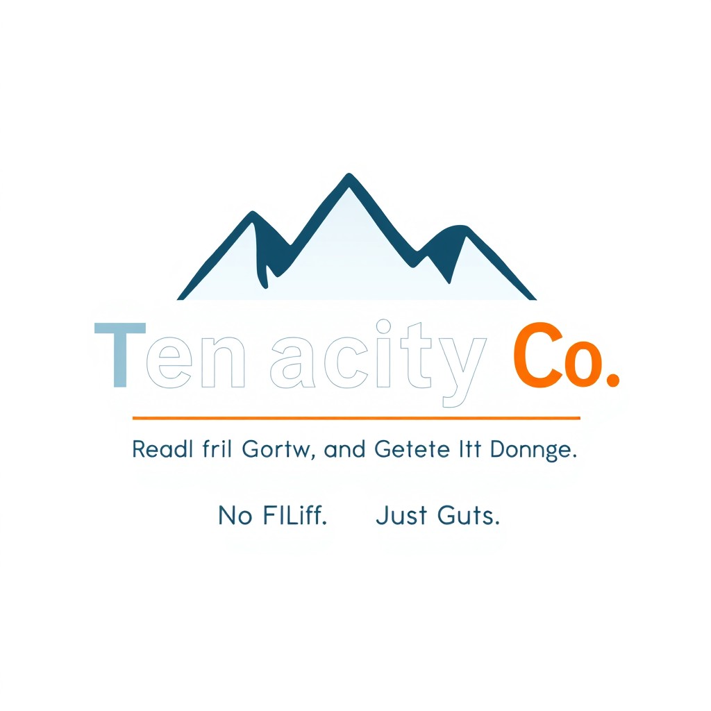 A simple yet strong logo design for 'Tenacity Co