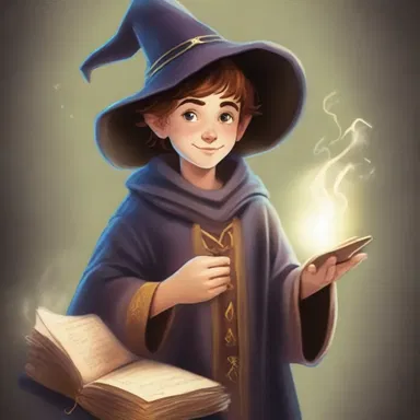 The young wizard had an earnest dedication to learning and mastering spells.