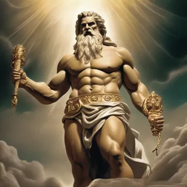 In Greek mythology, the earnest worship of Zeus was widespread as he was considered the king of the gods and the ruler of all creation.