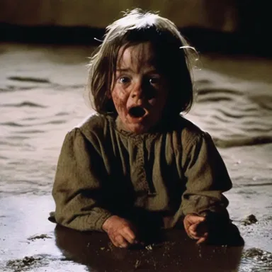 The horror movie had a chilling twist as the protagonist discovered that the seemingly innocent child was actually an earnest and malevolent spirit.
