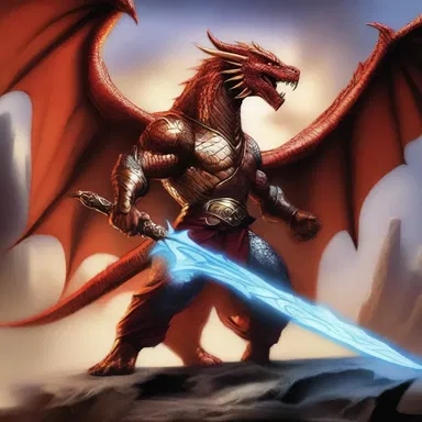 The hero used his magical powers to overpower the fearsome dragon and save the kingdom.
