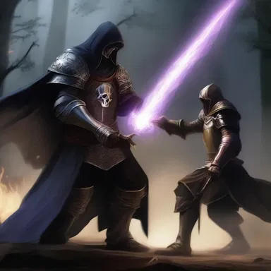 The evil sorcerer used dark magic to overpower the brave knight, rendering him powerless in their final confrontation.