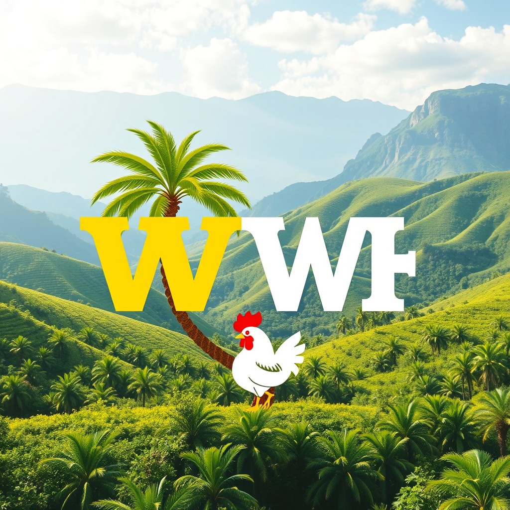 A captivating logo design featuring the business name 'WH' prominently in bold italic letters, artistically styled in a vibrant yellow and white color scheme