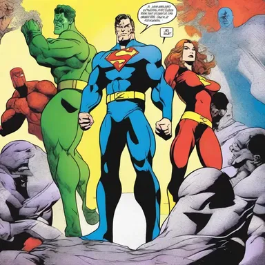 The comic book series explores a fictional world where superheroes and villains have undergone rapid organic evolution, resulting in extraordinary powers.