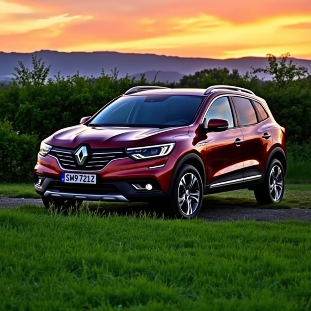 A stunning 2015 Renault Koleos parked in a picturesque outdoor setting, showcasing its sleek design and modern features