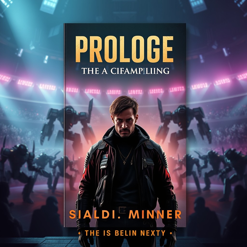 A visually striking book cover image featuring the title 'Prologue: The Fall of a Champion' prominently displayed