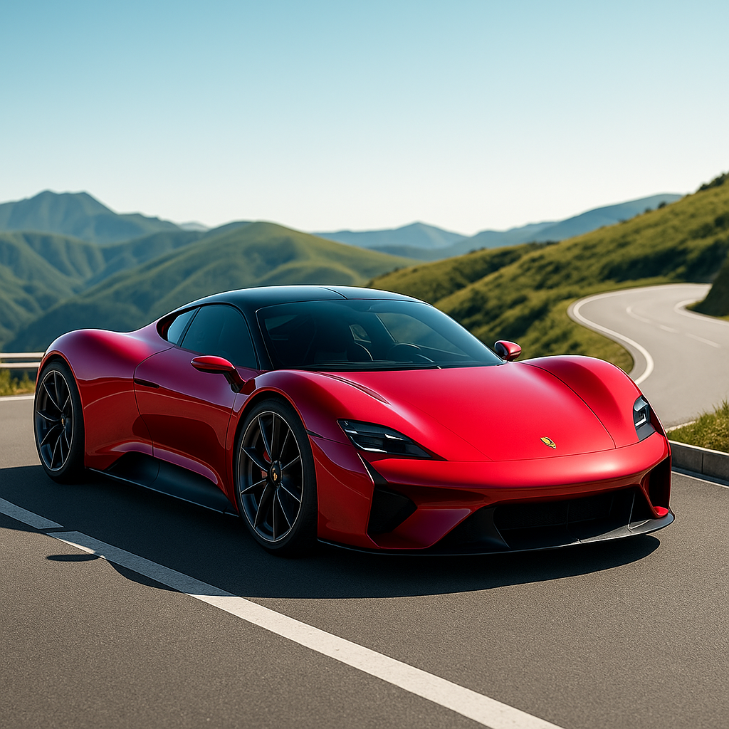 Porsche hypercar from the future,  unseen design