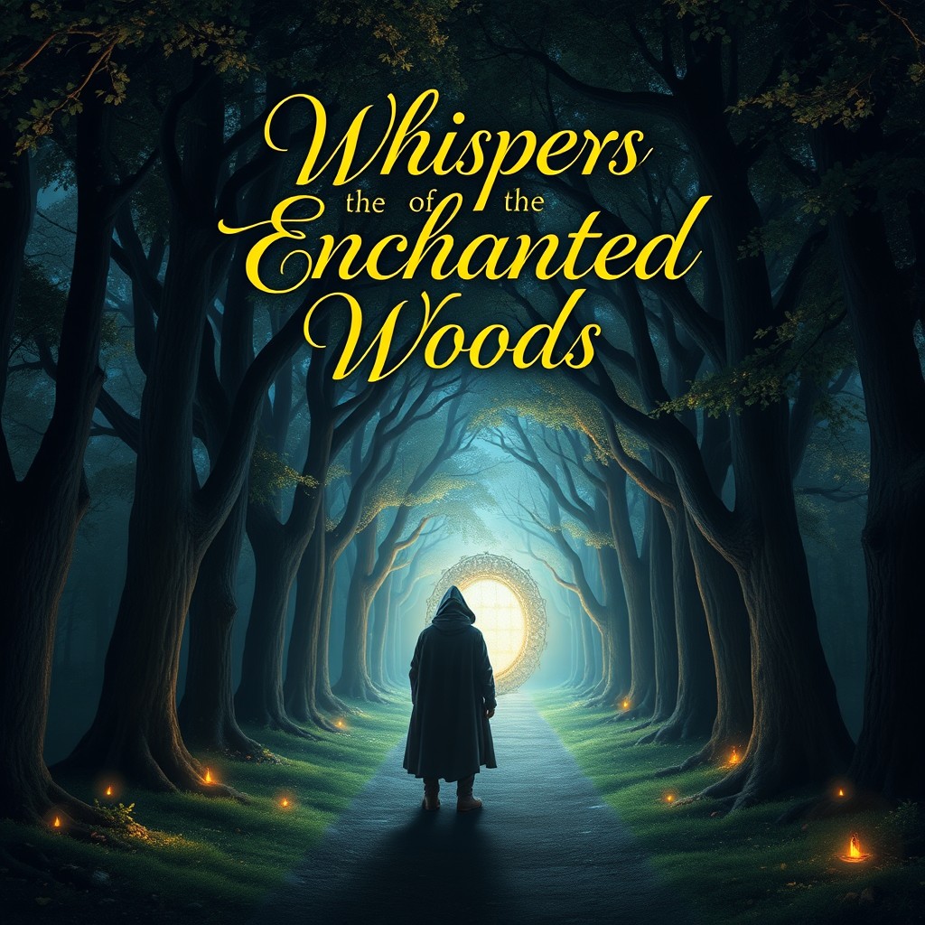 Whispers of the Enchanted Woods - Mystical Book Cover Design