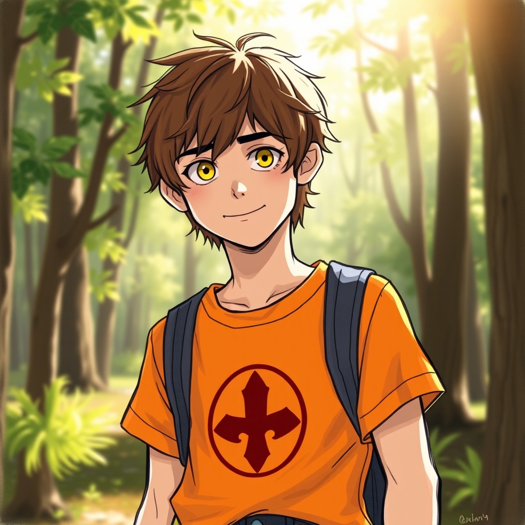 A drawing of a demigod, the son of Morpheus, the god of dreams