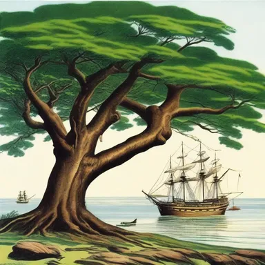 During the colonization period, lignum vitae trees were extremely valuable as their dense wood was used to build ships and other maritime equipment.