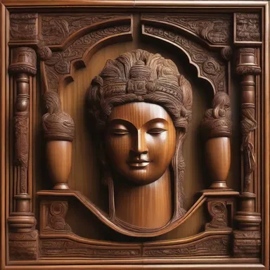 The character in the novel admired the beautiful carvings made from lignum vitae wood.