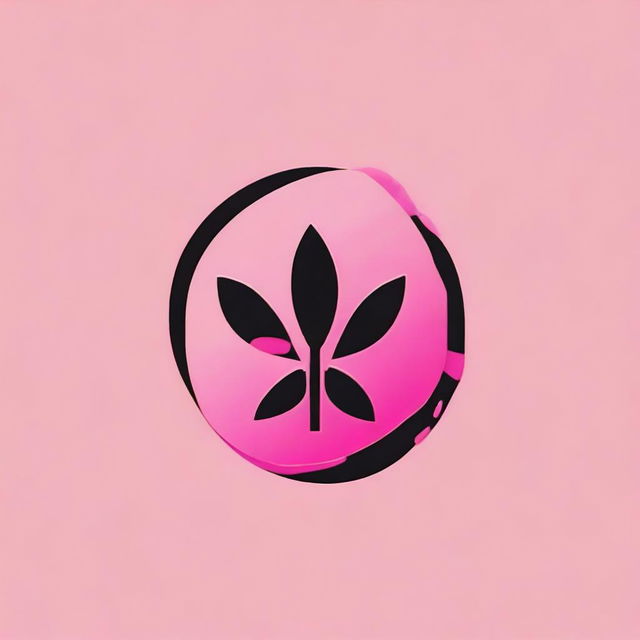 Generate a logo with a creative art style, inspired by the aesthetic of xpink.