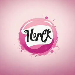 Create a logo blending an artistic style, influenced by the aesthetic of writtenXPINK.