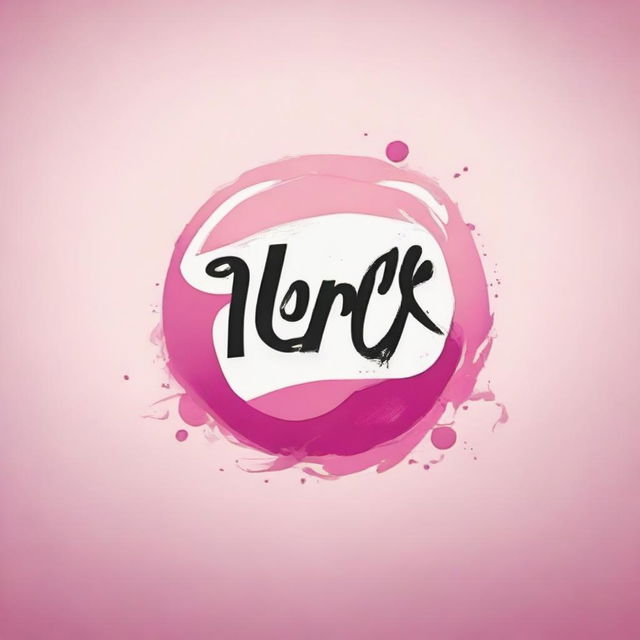 Create a logo blending an artistic style, influenced by the aesthetic of writtenXPINK.