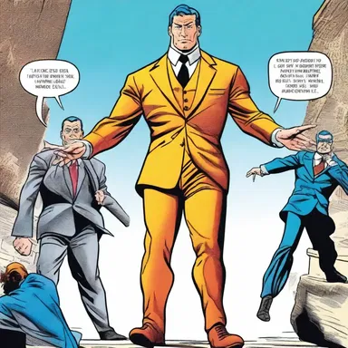 In the comic book, a character mistakenly concluded that wearing a specific suit made them invincible, falling into the post hoc ergo propter hoc logical fallacy.