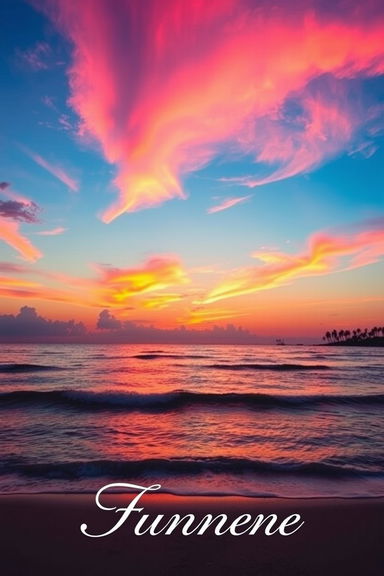 A captivating book cover featuring a breathtaking sunset over a tranquil ocean