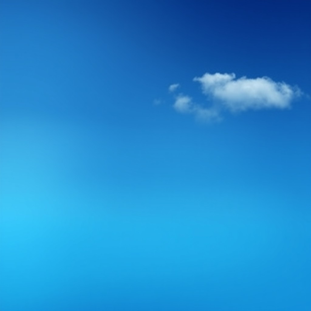 A stunning and versatile background featuring a soft gradient transition from deep blue at the top to a light cerulean at the bottom, evoking a sense of calm and tranquility