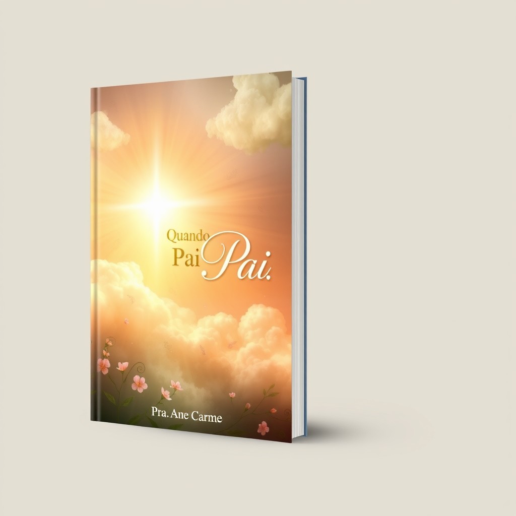 A visually engaging book cover design for the title 'Quando o Pai fala!' by Pra