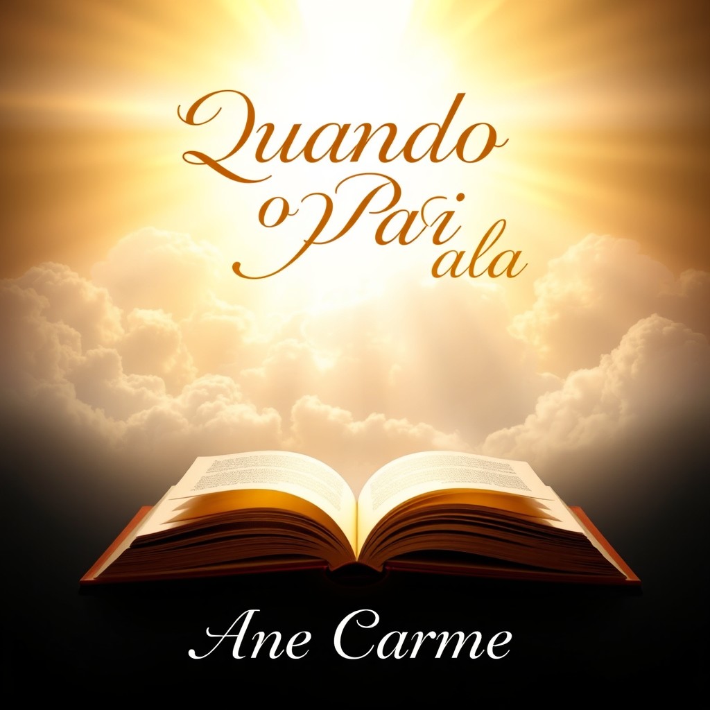A book cover design titled 'Quando o Pai Fala' by author Ane Carme
