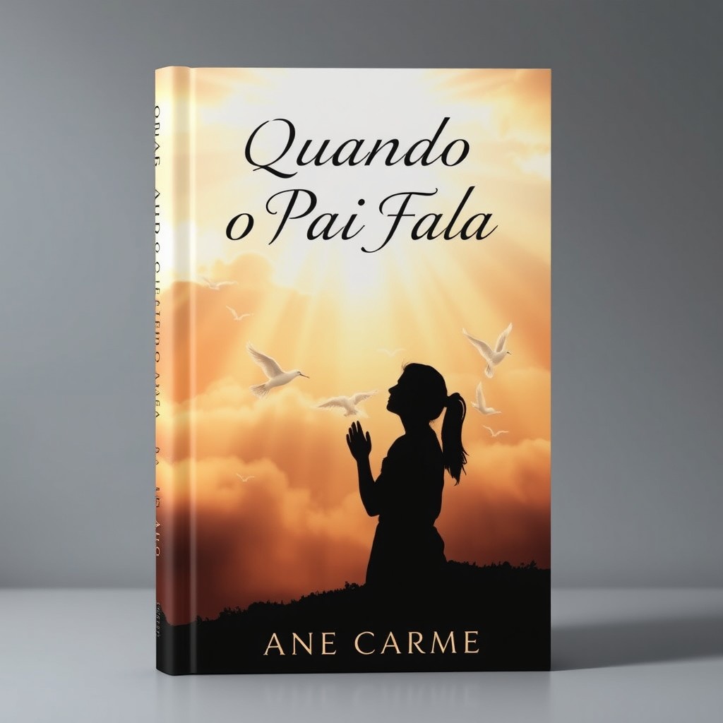 A beautifully designed book cover for 'Quando o Pai Fala' by Ane Carme