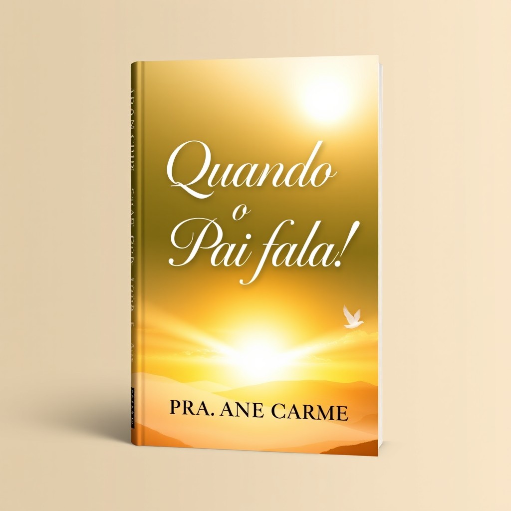 A book cover design for "Quando o Pai fala!" by Pra