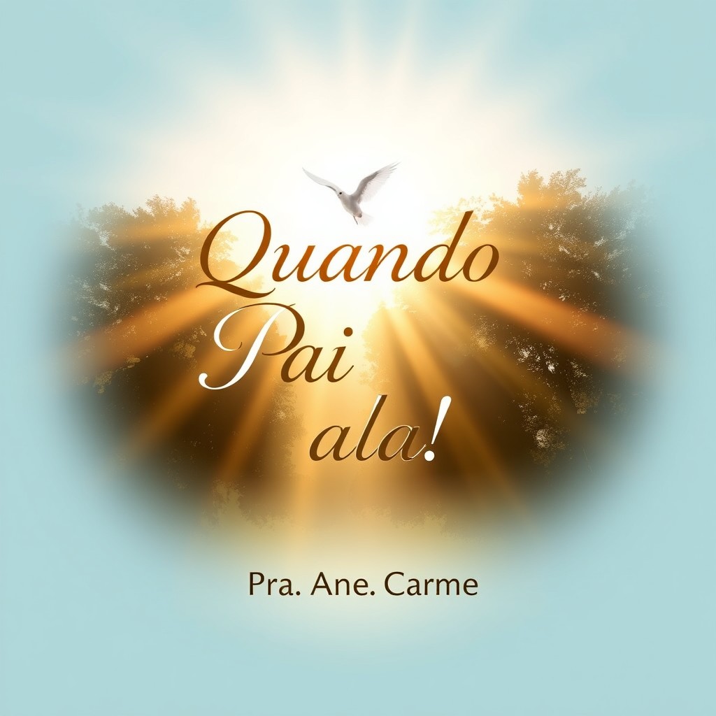 A book cover design for 'Quando o Pai fala!' by Pra