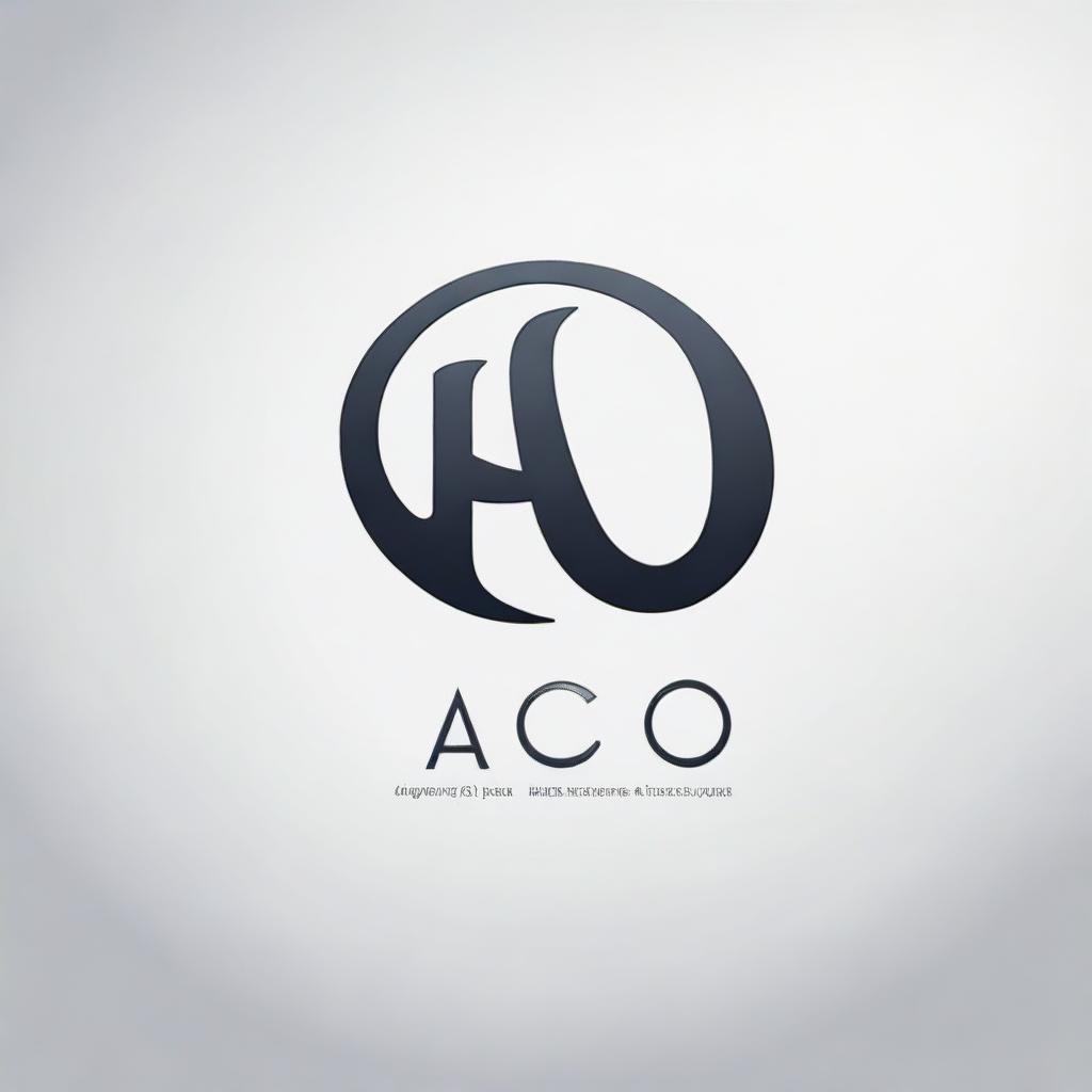 Design a modern and eye-catching non-circular logo featuring the word 'Aco'.