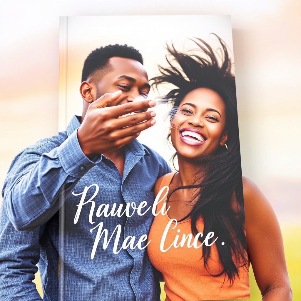 A realistic book cover featuring two people, a Black man and a woman