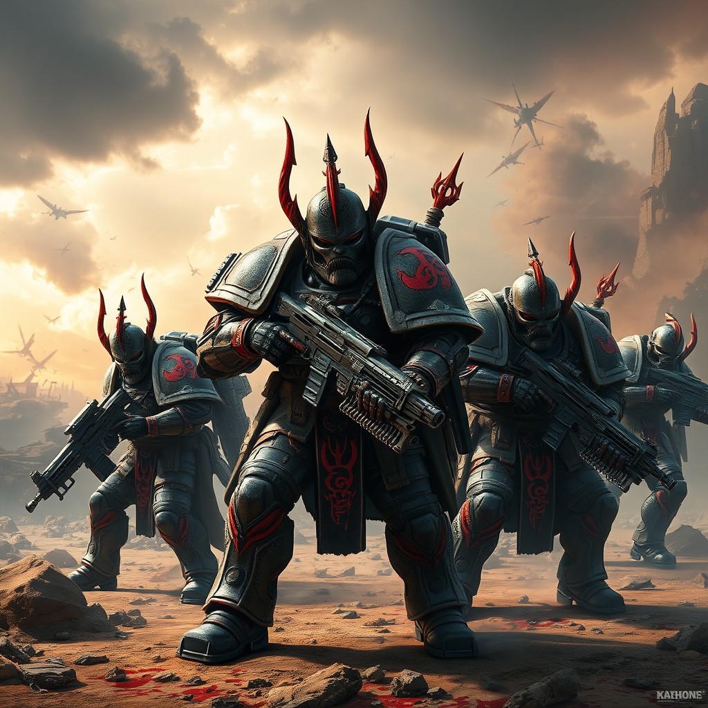 A fierce and imposing Special Operations Unit inspired by the warriors of Khorne from Warhammer 40K