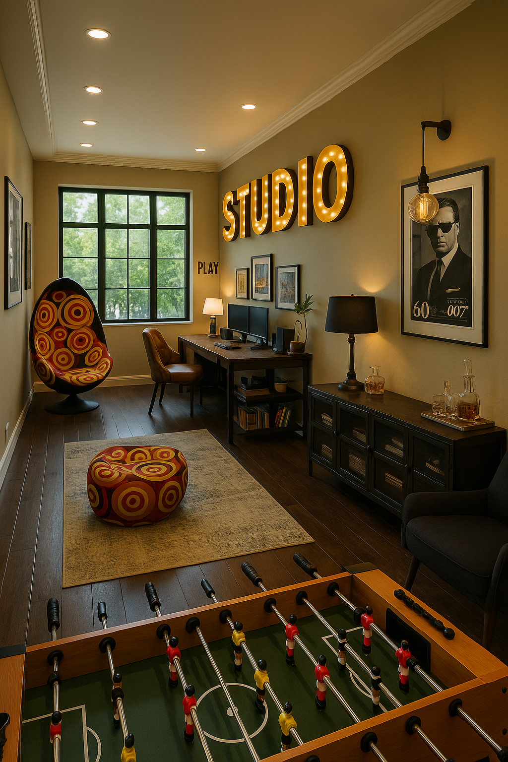 Elevate create a richer place better signage with lighting Big studio big space day time